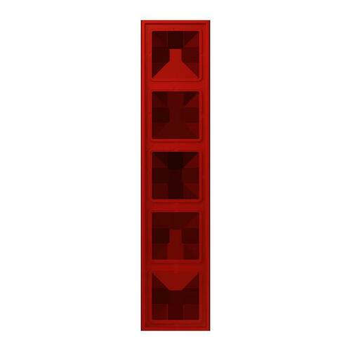 Jung Rahmen 5-fach rouge vermillon 31 LC 985 227 Jung Rahmen 5-fach rouge vermillon 31 LC 985 227