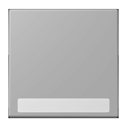 Jung Wippe 1-fach ch m. Schriftfeld gris moyen (32012) LC 990 NA 204