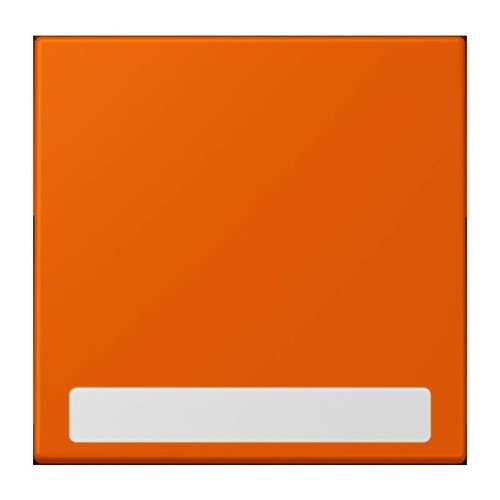 Jung Wippe 1-fach ch m. Schriftfeld orange vif (4320S) LC 990 NA 260