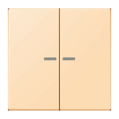 Jung Wippe 2-fach ch m. Lichtleiter ocre (32060) LC 995 KO5 223