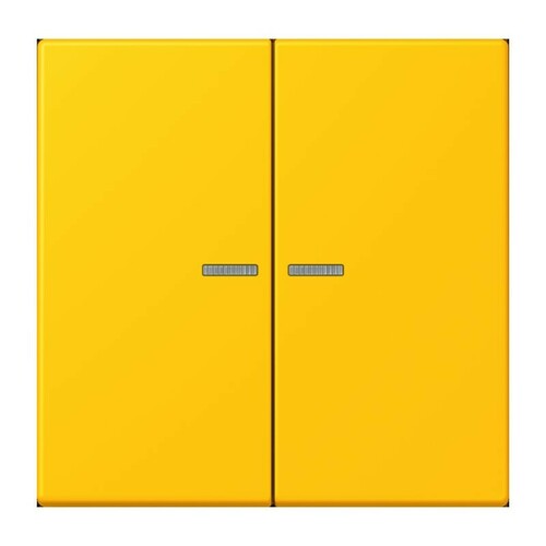 Jung Wippe 2-fach ch m. Lichtleiter le jaune vif (4320W) LC 995 KO5 263