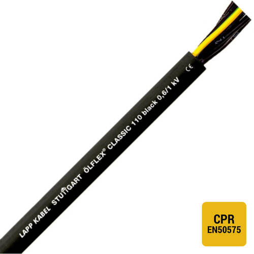 Lapp Kabel&Leitung ÖLFLEX CLASSIC 110 Black 0,6/1kV 7G1,5 1120314/1000
