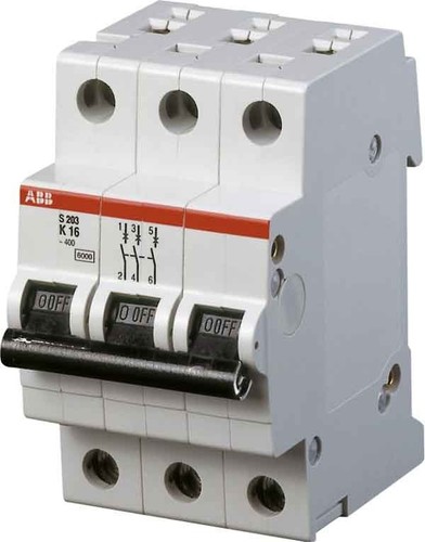 ABB Stotz S&J Sicherungsautomat K,6kA,4A,3P S203-K4