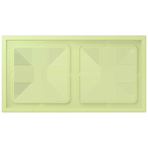 Jung Rahmen 2-fach vert jaune clair LCZ 982 BF 222