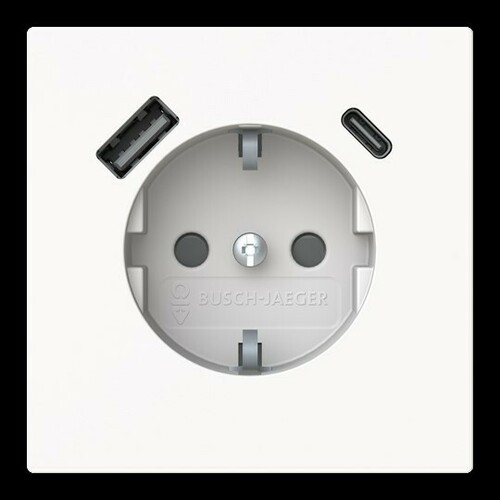 Busch-Jaeger SCHUKO-/USB-A+C Steckdose Safety+ 20 EUCB2USBAC-44G Busch-Jaeger SCHUKO-/USB-A+C Steckdose Safety+ 20 EUCB2USBAC-44G