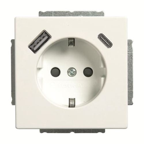 Busch-Jaeger SCHUKO-/USB-A+C Steckdose Safety+ 20 EUCB2USBAC-44M Busch-Jaeger SCHUKO-/USB-A+C Steckdose Safety+ 20 EUCB2USBAC-44M