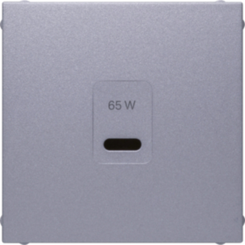 Berker Zentralplatte USB B.x, aluminium m 48601404