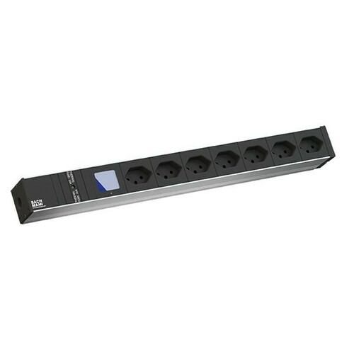 Bachmann Steckdosenleiste BN0500 19Z 1HE 7xCH T13 3 8.002.063