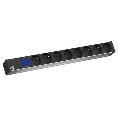 Bachmann Steckdosenleiste BN0500 19Z 1HE 8xUTE 35GrdS 8.002.067