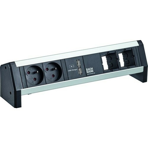 Bachmann Steckdosenleiste DESK 2xUTE 1xUSB 9.020.142