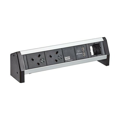 Bachmann Steckdosenleiste DESK 2xUK 1xUSB 9.020.260
