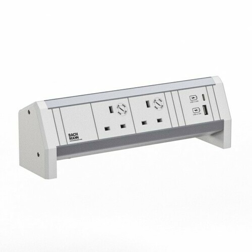 Bachmann Steckdosenleiste DESK weiß 2xUK 9.020.307