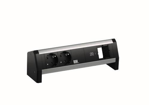 Bachmann Steckdosenleiste DESK 2xCEE7/3 1xUSB 9.020.815