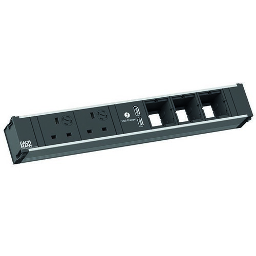 Bachmann Steckdosenleiste CONI 2xUK 3,15A 1xUSBChar 9.120.280