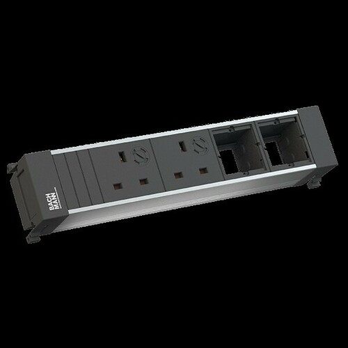 Bachmann Einbausteckdose 2xUK 3,15A 90° 9.160.821