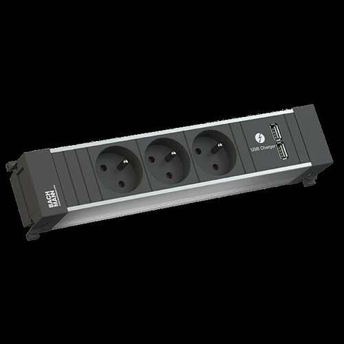 Bachmann Einbausteckdose 3xUTE 1xUSB Ch 9.161.227