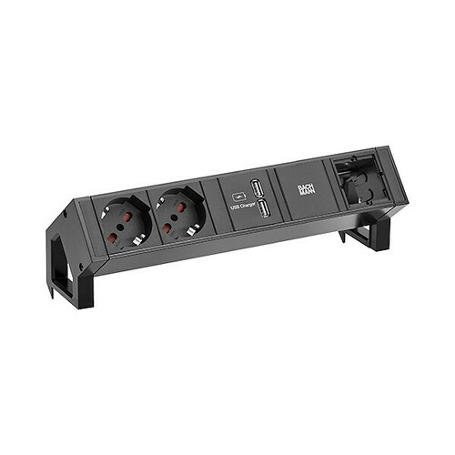 Bachmann Steckdosenleiste DESK2 2xP40 1xUSB 902.613