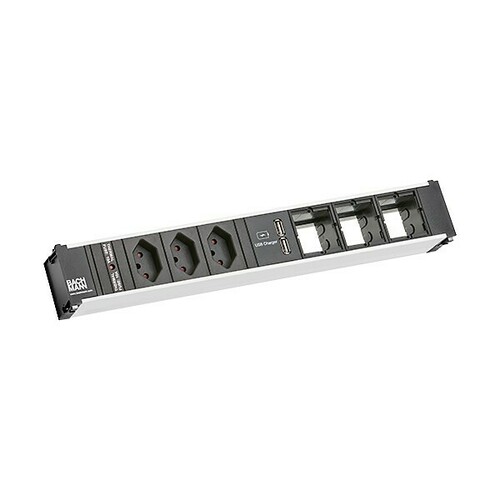 Bachmann Steckdosenleiste CONI 3xCH 0° 1xUSB Charg 912.080 Bachmann Steckdosenleiste CONI 3xCH 0° 1xUSB Charg 912.080