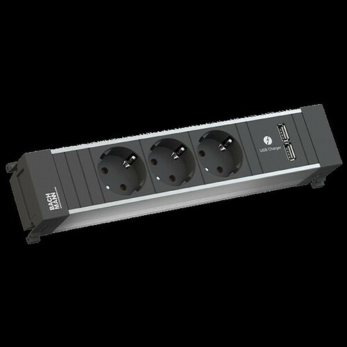 Bachmann Einbausteckdose 3xCEE7/3 1xUSB 916.173 Bachmann Einbausteckdose 3xCEE7/3 1xUSB 916.173