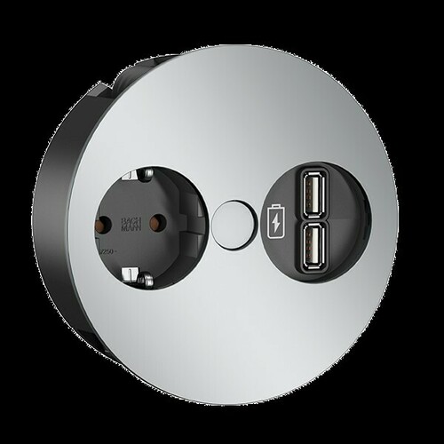 Bachmann Steckdose TWIST 1xCEE7/3 1xUSB Charg 931.033