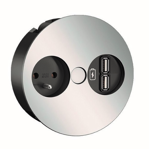Bachmann Steckdose TWIST 1xUTE 1xUSB Charger 931.034