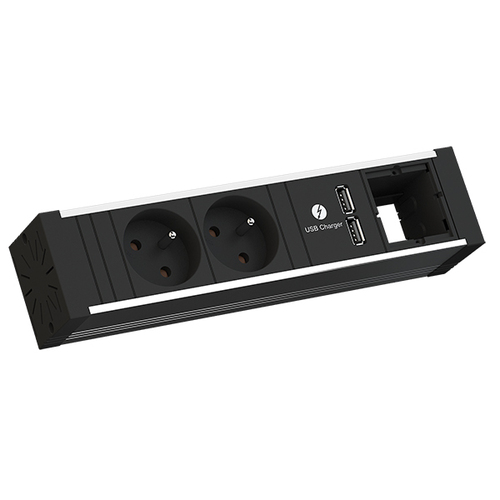 Bachmann Steckdoseneinheit VENID 2xUTE 1xUSB Charger 936.002