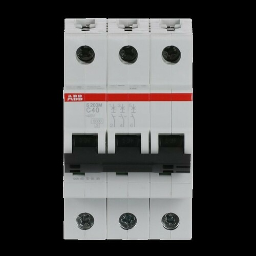 ABB Stotz S&J Sicherungsautomat 10kA 40A C 3p S203M-C40 ABB Stotz S&J Sicherungsautomat 10kA 40A C 3p S203M-C40