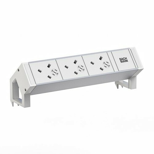 Bachmann Steckdosenleiste DESK2 ALU WHITE 937.419