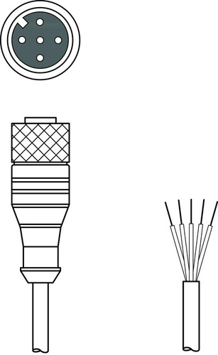 Leuze Anschlussleitung KD S-M12-5A-P1-020
