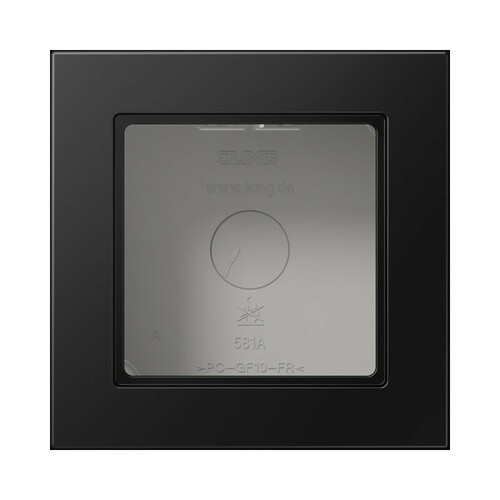 Jung Aufputz-Kappe 1-fach ch graphitschwarz matt A 5581 BF A SWM