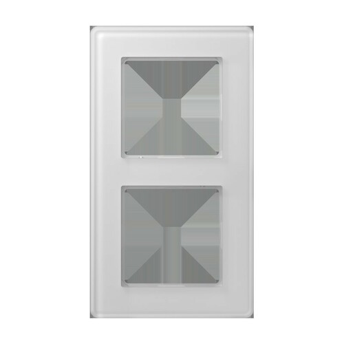 Jung Glasrahmen 2-fach ch alpinweiß (Glas) AV 582 GLM WW