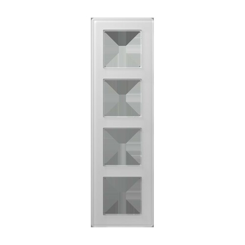 Jung Glasrahmen 4-fach ch alpinweiß (Glas) AV 584 GLM WW