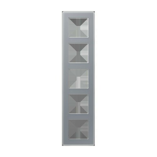 Jung Glasrahmen 5-fach ch kristallgrau AV 585 GLM KG