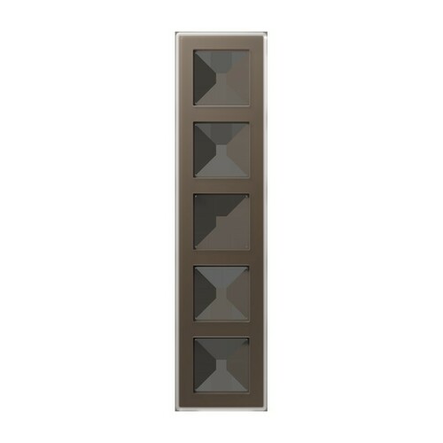 Jung Glasrahmen 5-fach ch mokka (Glas) AV 585 GLM MO