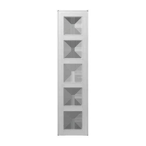 Jung Glasrahmen 5-fach ch alpinweiß (Glas) AV 585 GLM WW