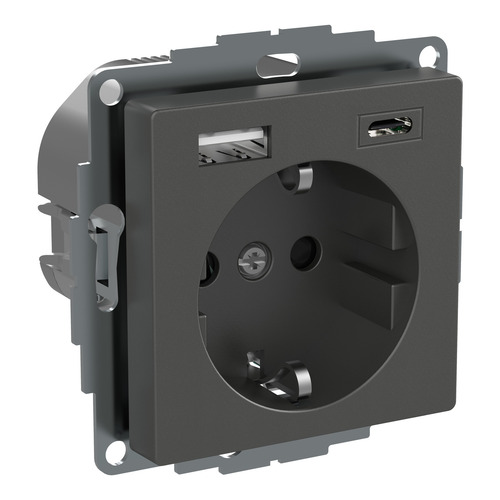 Elso Steckdose m. USB-Ladegerät TypA u.TypC3,0Aanth. WDE003174 Elso Steckdose m. USB-Ladegerät TypA u.TypC3,0Aanth. WDE003174