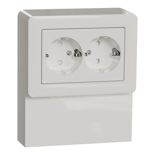 Elso Steckdose mit Schutz im Geräteträger 2-f WDE015742