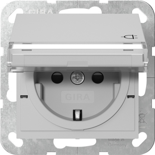Gira SCHUKO-Steckdose gr Grau m 4557015