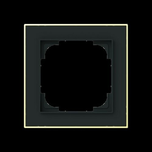 Busch-Jaeger Rahmen 1-fach mit Dekorring 1721-453M Busch-Jaeger Rahmen 1-fach mit Dekorring 1721-453M