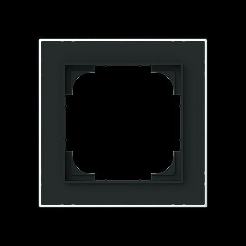 Busch-Jaeger Rahmen 1-fach mit Dekorring 1721-456M Busch-Jaeger Rahmen 1-fach mit Dekorring 1721-456M