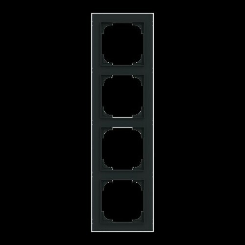 Busch-Jaeger Rahmen 4-fach mit Dekorring 1724-456M