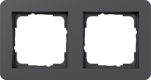 Gira Abdeckrahmen 2-fach ch anthrazit 0212152