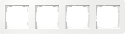 Gira Abdeckrahmen 4-fach ch reinweiß 0214150