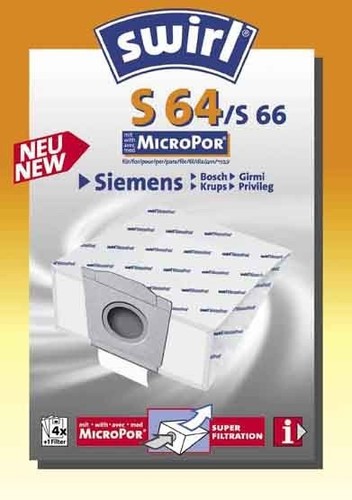 Swirl Staubbeutel für Siemens/Bosch S 64(S66) EcoPor VE4