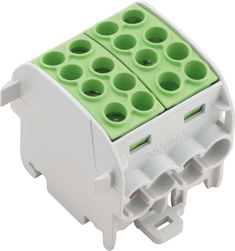 Weidmüller Hauptleitungsabzweigklemme W-Reihe, TS 35 WPD 202 4x35/4x25 GN