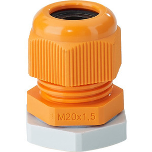 Hensel Anbau-Kabelstutzen IP 66, M 20, orange AKMF 20 Hensel Anbau-Kabelstutzen IP 66, M 20, orange AKMF 20