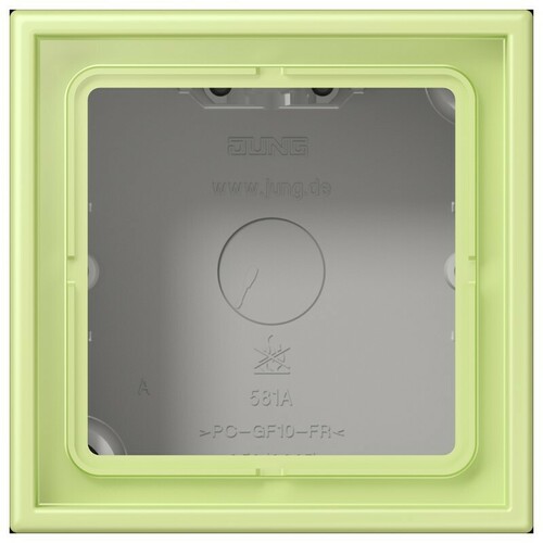 Jung Aufputz-Kappe 1-fach ch vert jaune clair LC 581 A 222