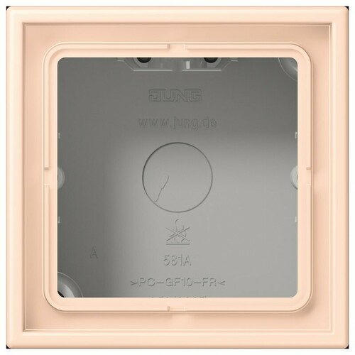 Jung Aufputz-Kappe 1-fach ch rose pale (32091) LC 581 A 228