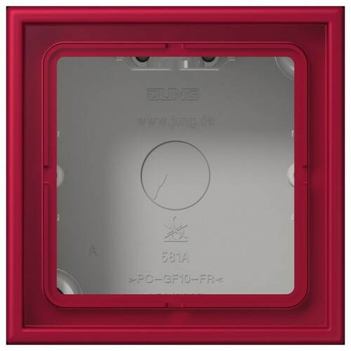 Jung Aufputz-Kappe 1-fach ch rouge carmin (32100) LC 581 A 229
