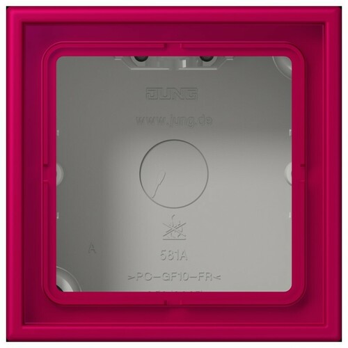 Jung Aufputz-Kappe 1-fach ch rouge rubia (32101) LC 581 A 230